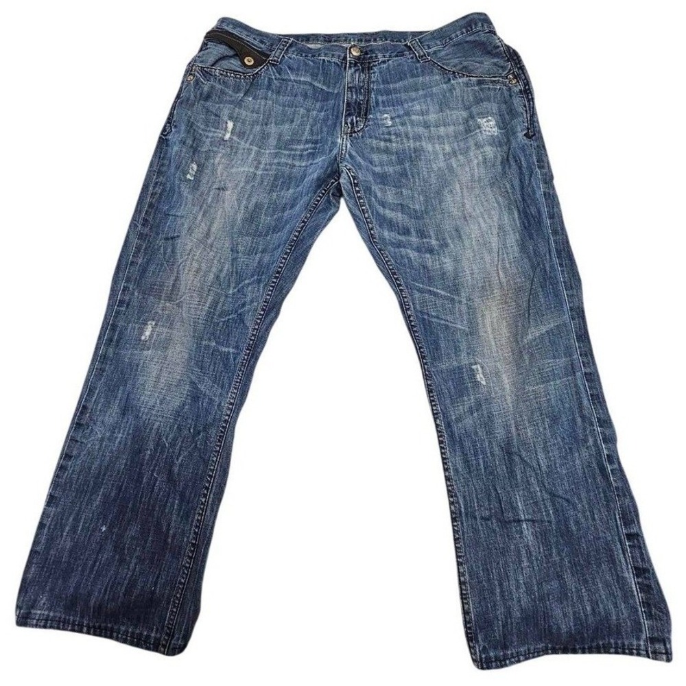 Pepe Jeans London Mens Distressed Wash Denim Straight‎ Leg Jeans 44x34
